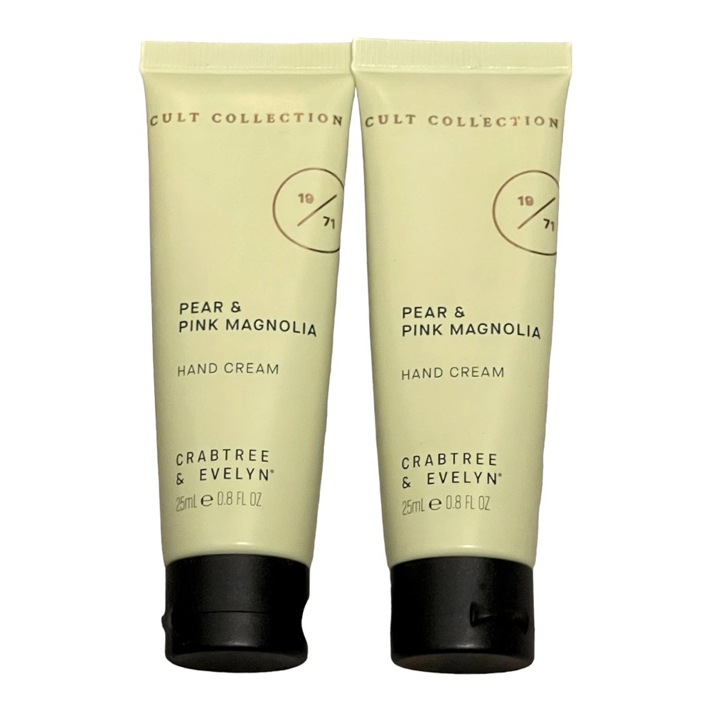 Crabtree & Evelyn Bundle of Pear & Pink Magnolia Hand Cream New